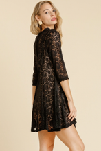 Load image into Gallery viewer, Romantic Notes Lace Swing Dress
