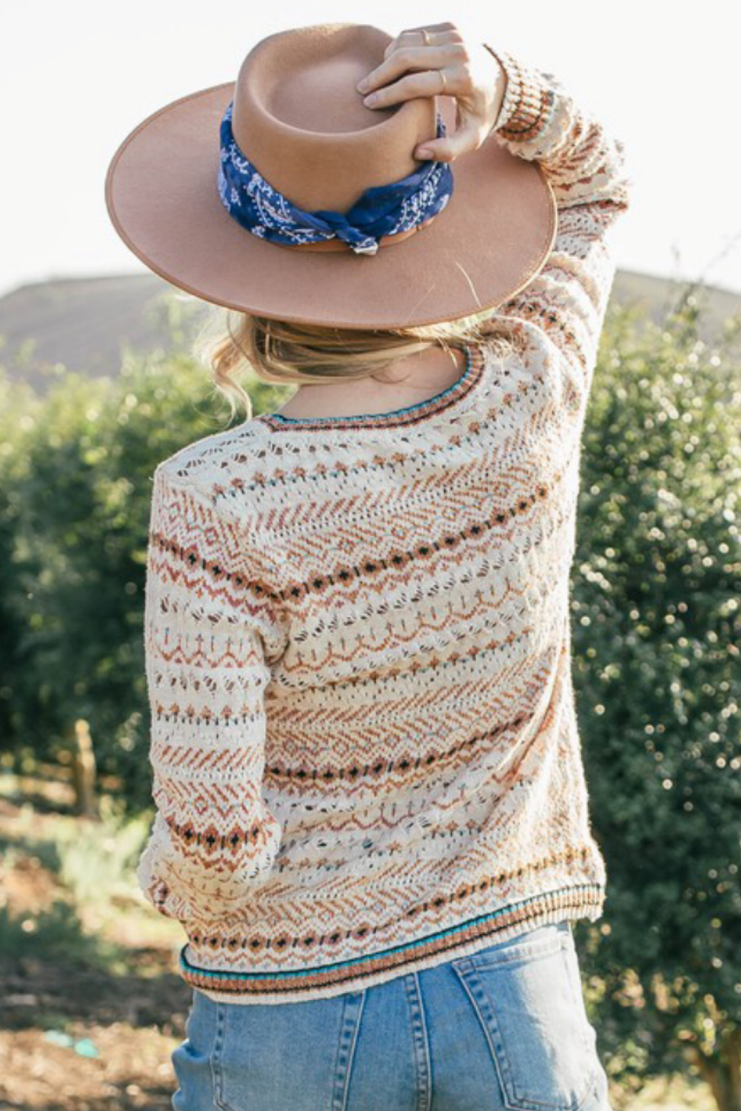 Lovestitch Tribal Crochet Sweater