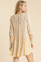 Load image into Gallery viewer, Romantic Notes Lace Swing Dress
