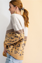 Load image into Gallery viewer, Newell Chevron Leopard Sweater
