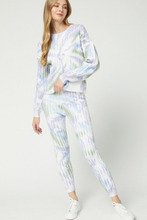 Load image into Gallery viewer, Woodstock Ready Tie Dye Cable-Knit Sweater Joggers
