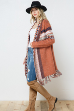 Load image into Gallery viewer, Rustic Mint Fringe Cardigan
