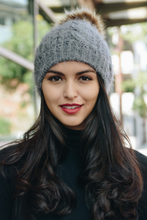 Load image into Gallery viewer, Cozy Up Mohair Pom Beanie
