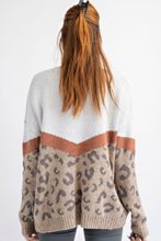 Load image into Gallery viewer, Newell Chevron Leopard Sweater
