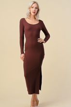 Load image into Gallery viewer, Yuma Double Scoop Side Slit Maxi
