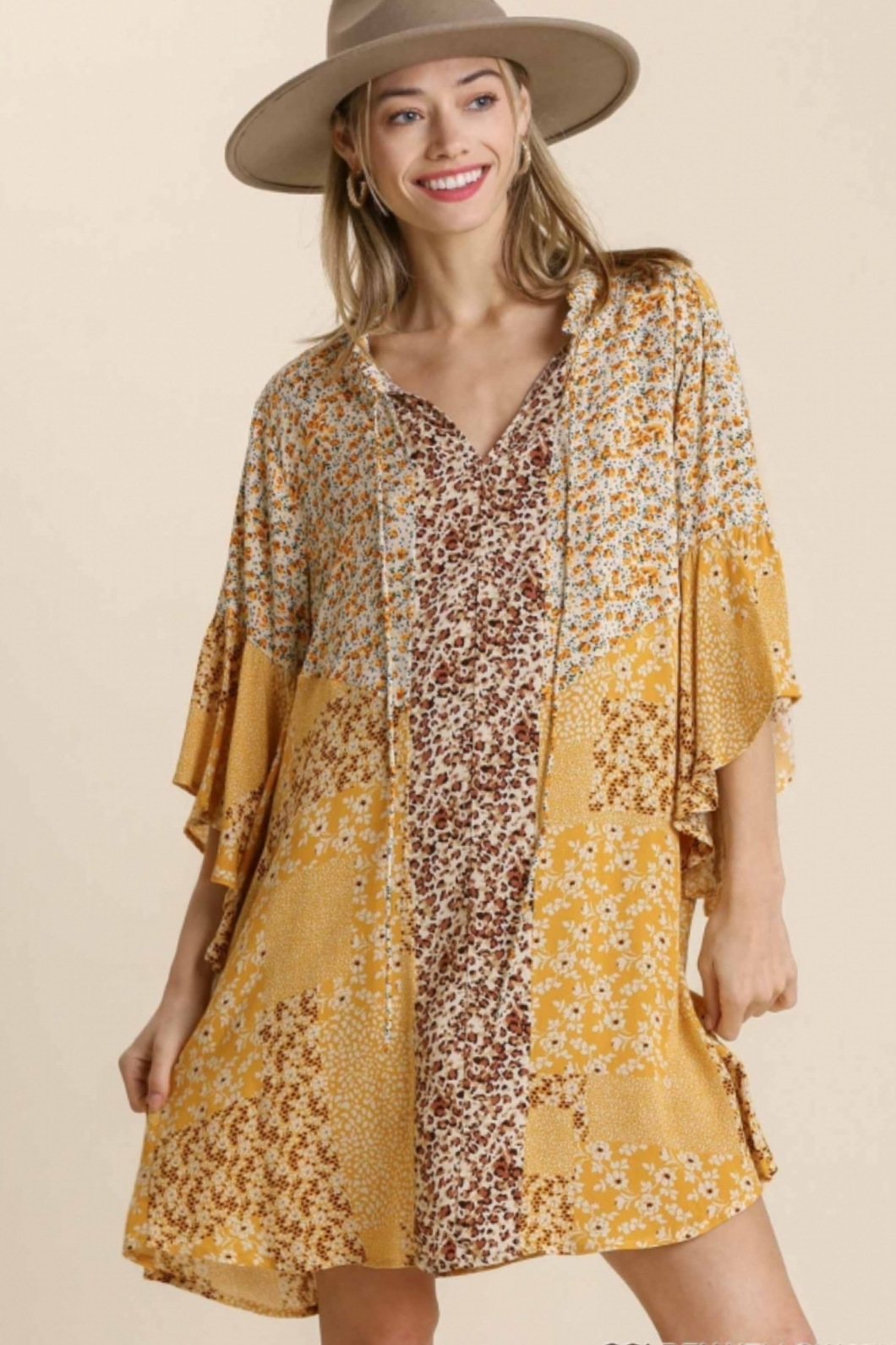 Sunny Is Spring Golden Yellow Bell Dress