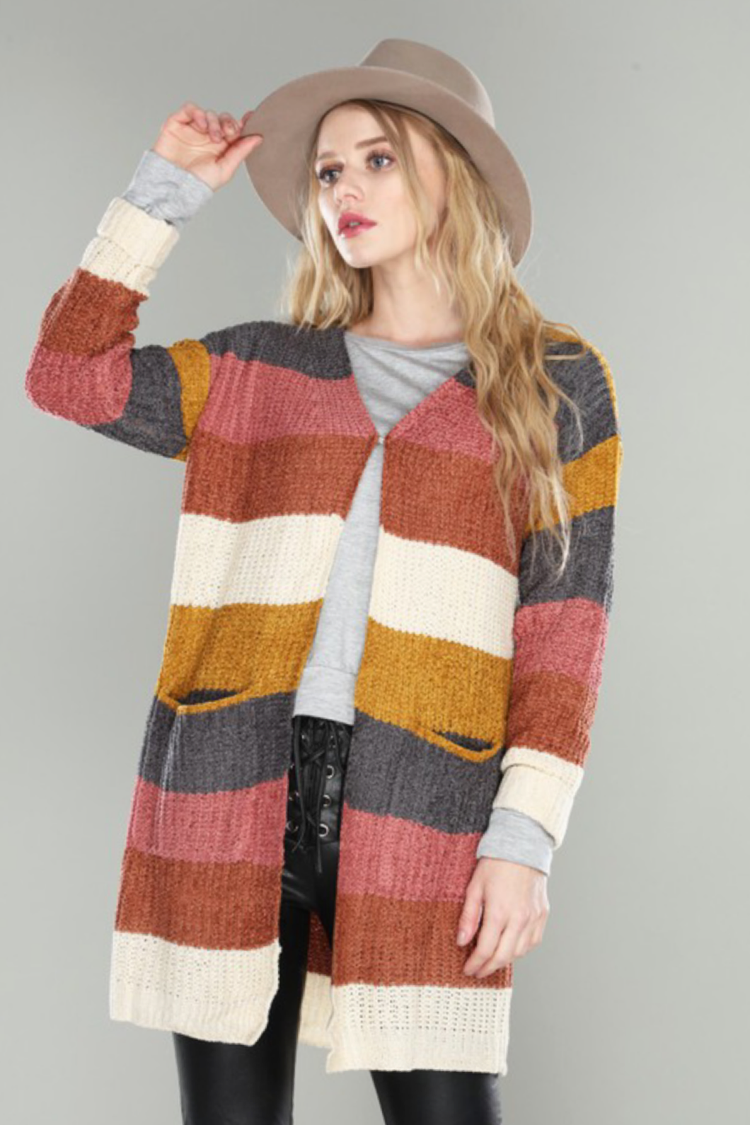 Center Stage Chenille Cardigan