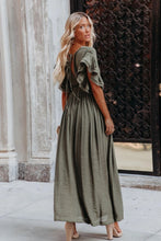 Load image into Gallery viewer, Mia Button Up Cardi Cover Maxi Dress

