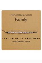 Load image into Gallery viewer, Tell Me!!! Morse Code Beaded Cord Bracelet
