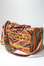 Load image into Gallery viewer, Mardi Gras Woven Design Travel Duffle
