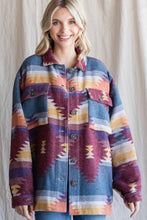Load image into Gallery viewer, Night Hike Montana Geo Design Button Up
