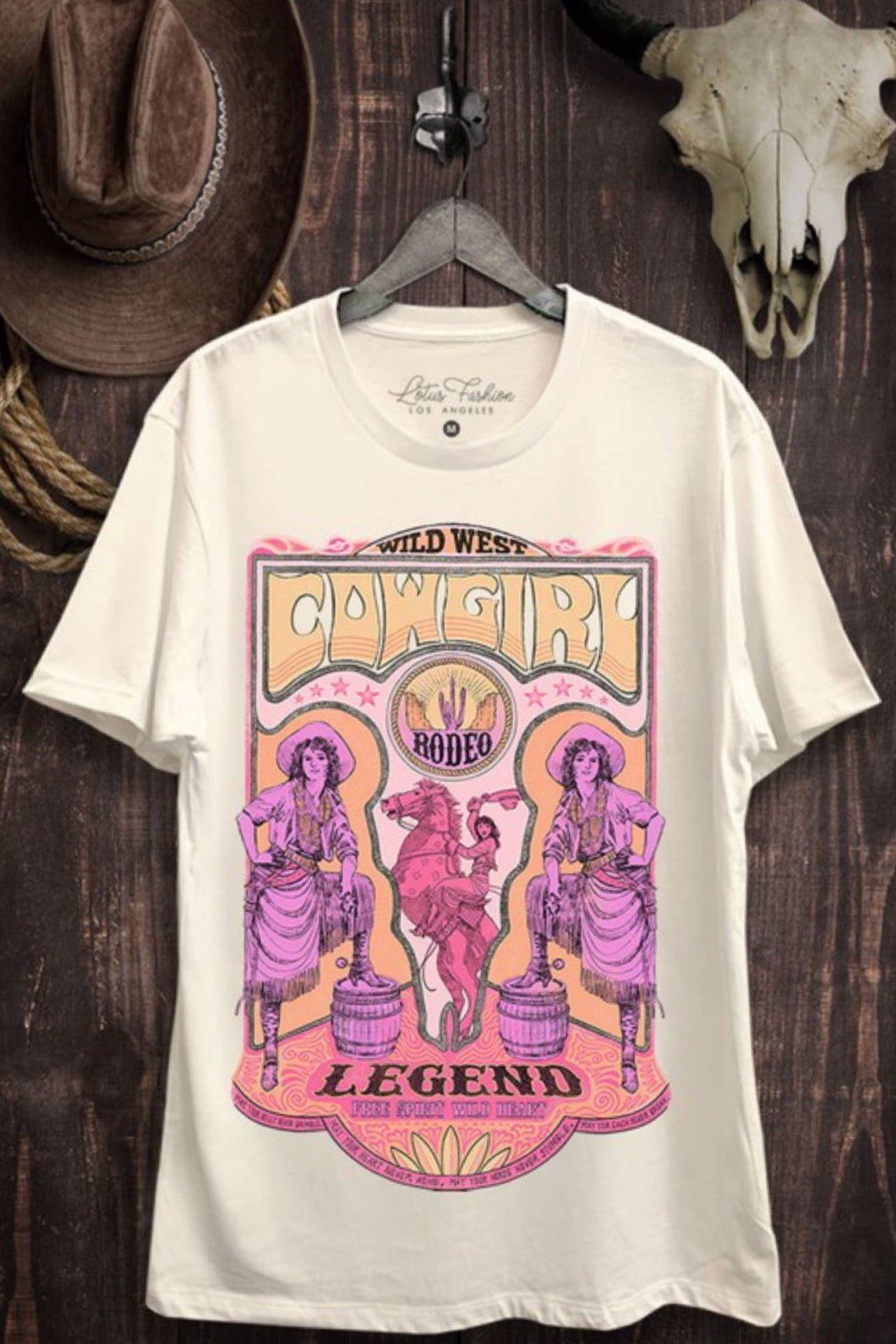 Cowgirl Legends Rodeo Lotus Brand Tee