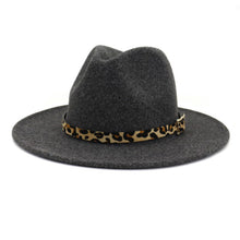 Load image into Gallery viewer, Just A Touch Of Leopard Pinched Fedora
