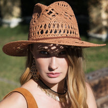 Load image into Gallery viewer, Savanna Open-Weave Panama Hat
