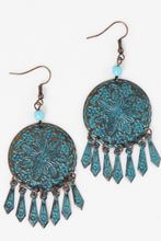 Load image into Gallery viewer, Fringe &amp; Blues All Night Earrings

