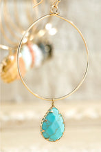 Load image into Gallery viewer, Natural Tear Drop Stone Earring
