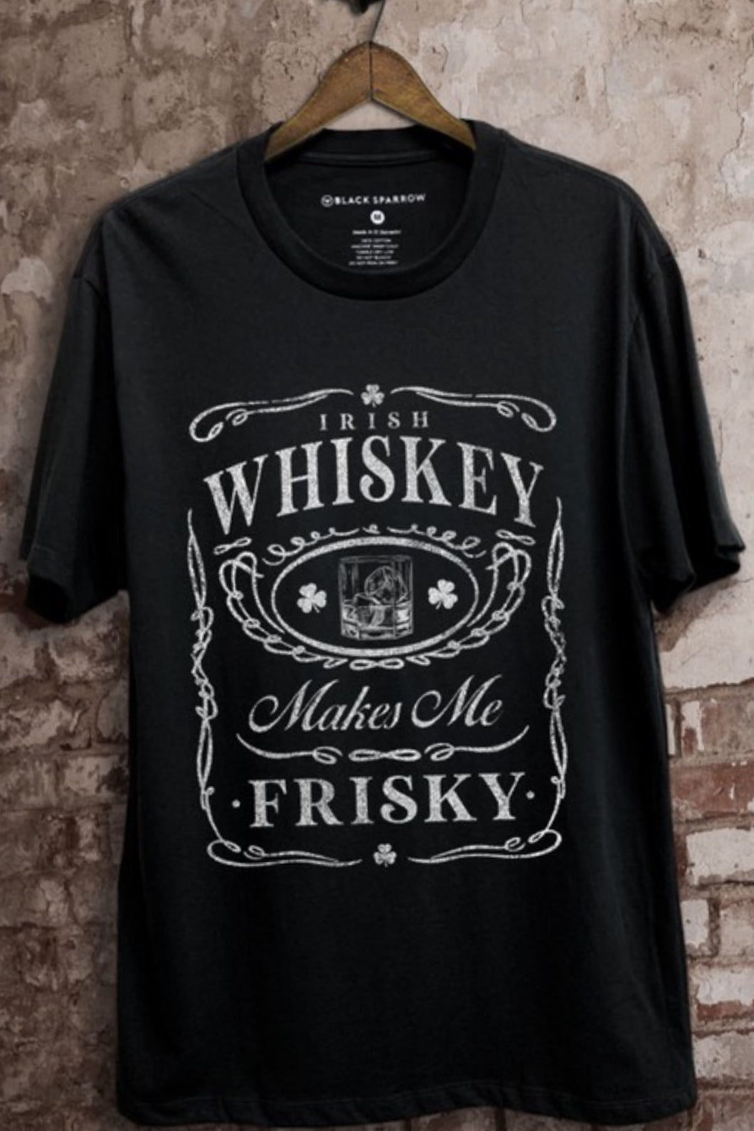 Whiskey Makes Me Frisky Boyfriend Tee