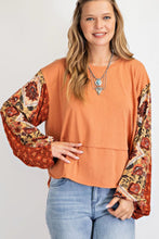 Load image into Gallery viewer, Virginia Patchwork Round Hem Top
