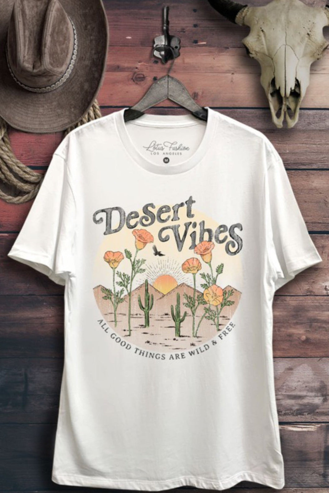 Lotus Desert Love Wild & Free Tee