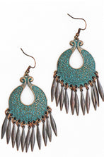 Load image into Gallery viewer, Fringe &amp; Blues All Night Earrings
