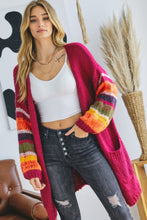 Load image into Gallery viewer, Lottie Stack Up Rings Bubble Sleeve  Cardigan
