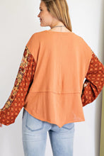 Load image into Gallery viewer, Virginia Patchwork Round Hem Top

