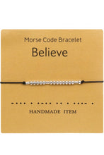 Load image into Gallery viewer, Morse Code Beaded Cord Bracelet
