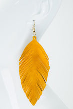 Load image into Gallery viewer, Mojave Genuine Leather Tassel Earring
