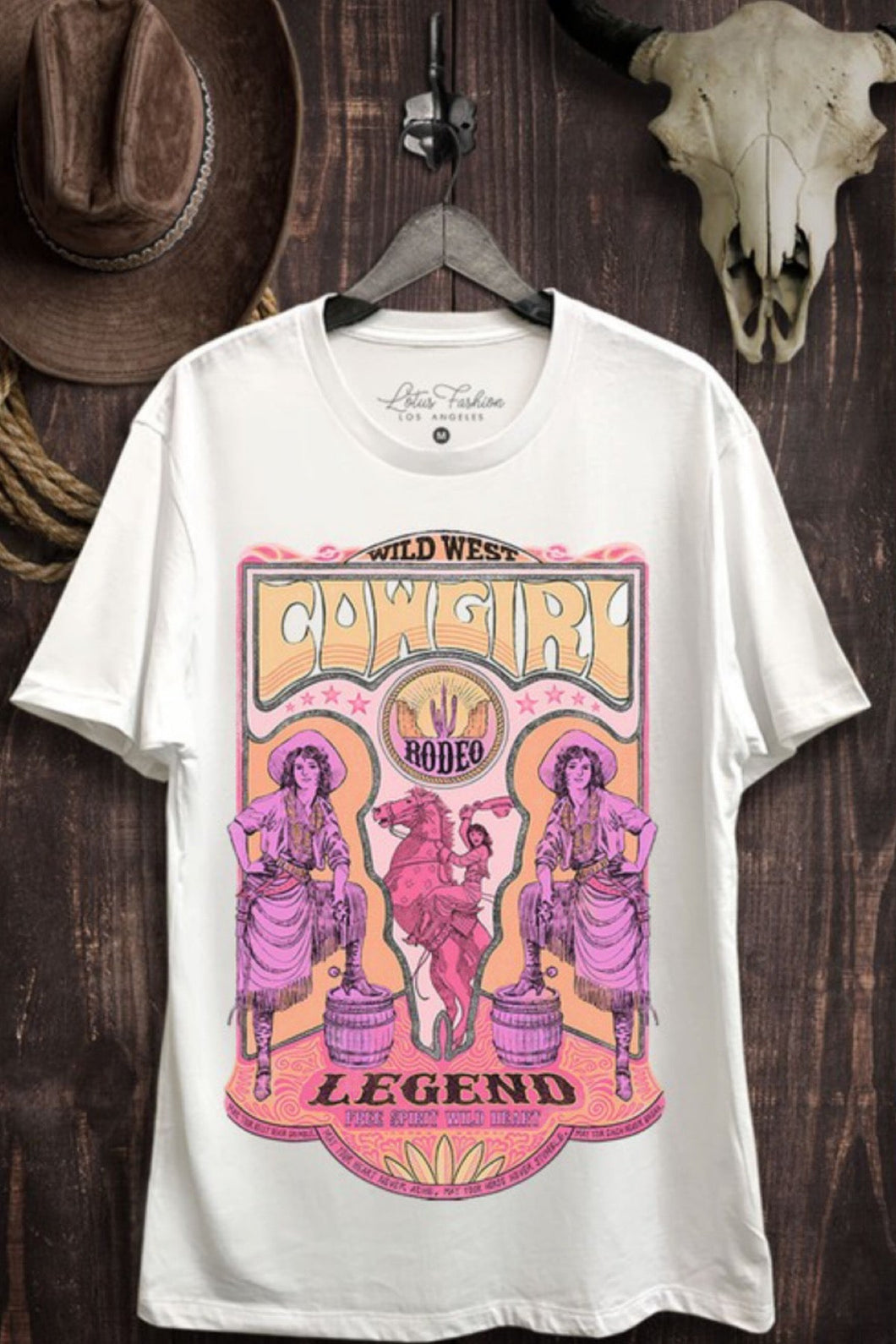 Wild West Cowgirl Legends Lotus Graphic Tee
